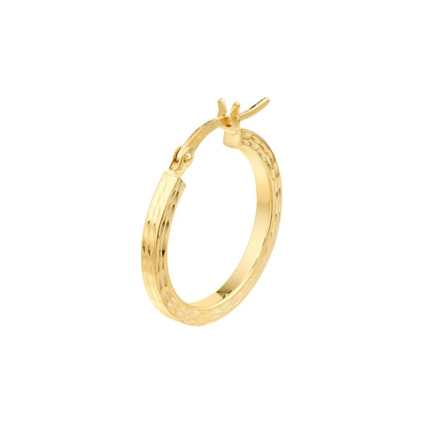 D/C Knife Edge Hoop Earrings