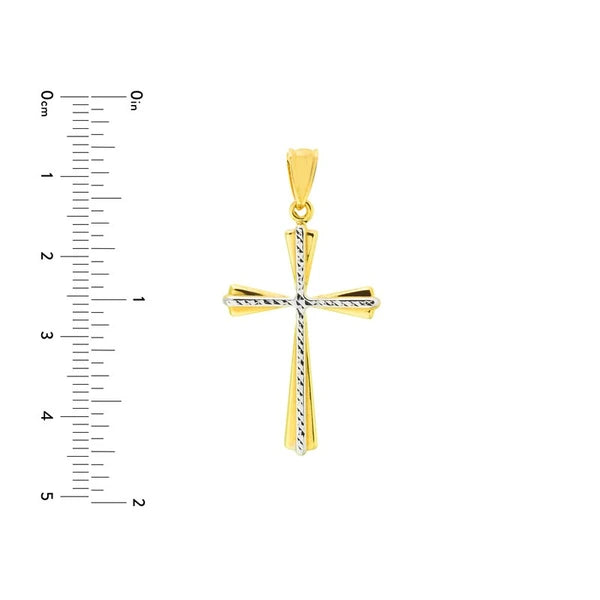 Two Tone HP Base with DC Cross Pendant