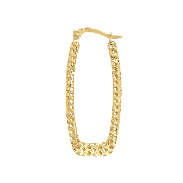 Square Laser Hoop Earrings