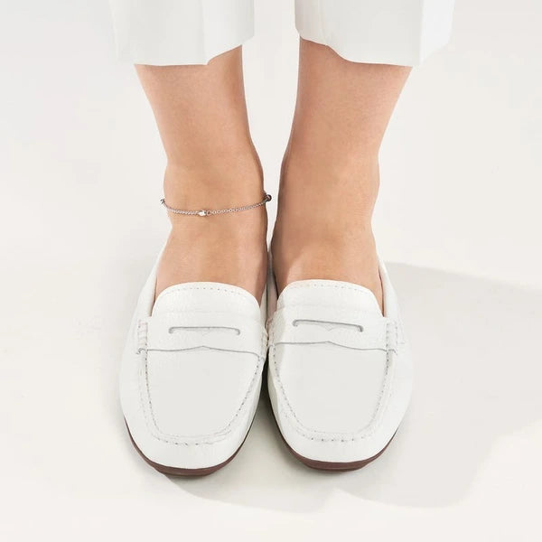 Sterling Silver Diamond-Cut Beads on Chain Adjustable Anklet