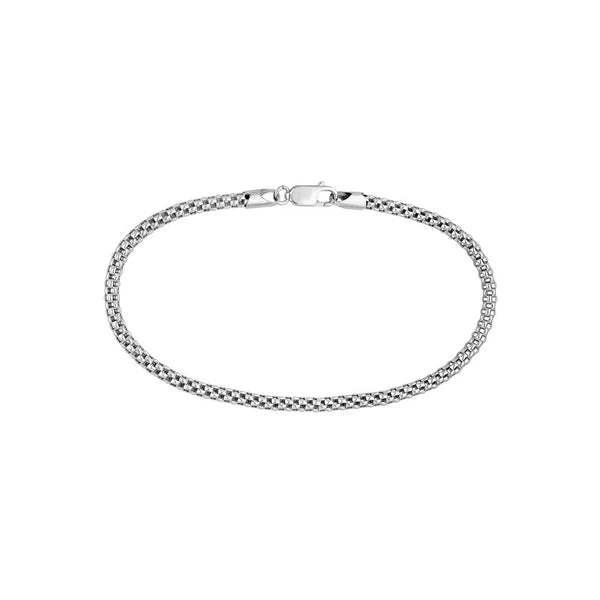 Sterling Silver 4mm Popcorn Chain with Lobster Lock