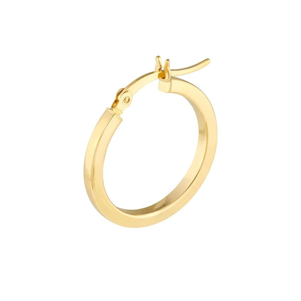 2 X 20mm Square Hoop Earrings