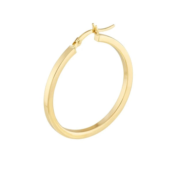 2 X 30mm Square Hoop Earrings