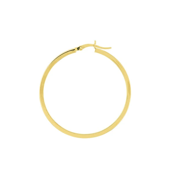 2 x 40mm Square Hoop Earrings