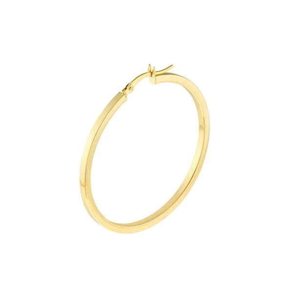 2 x 40mm Square Hoop Earrings