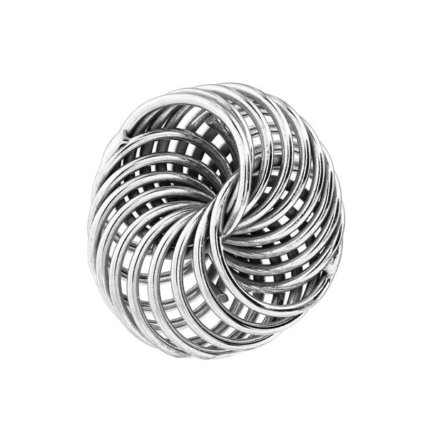 Sterling Silver Spiral Love Knot Stud Earrings on Post Back