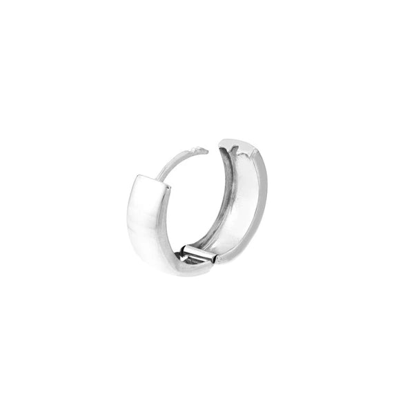 Sterling Silver Polished Hoop Earrings