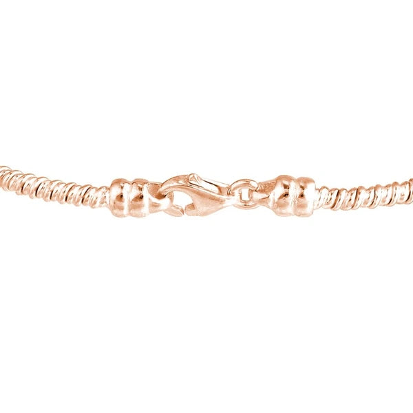 Sterling Silver Sideways CZ Cross Bracelet