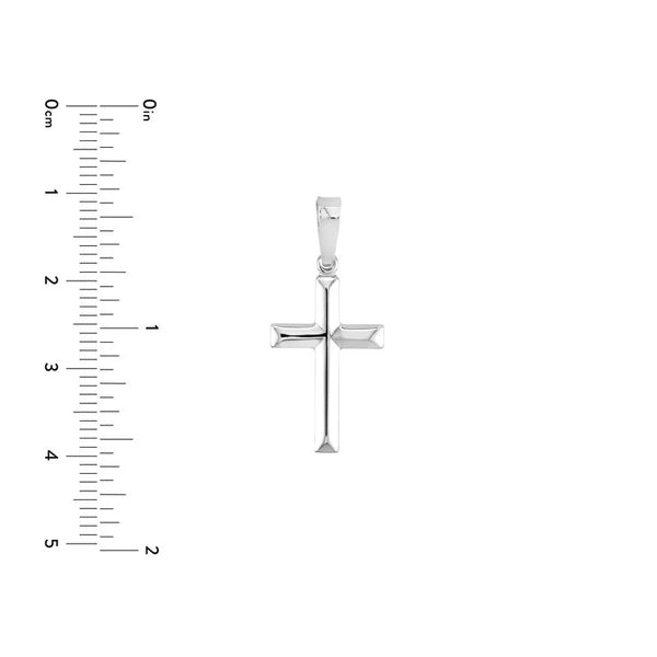SS Knife Edged Cross Pendant