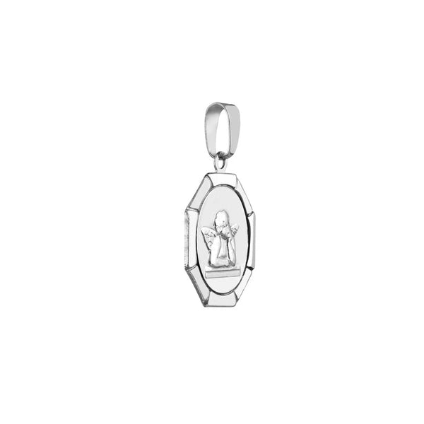 SS 8 Sided Angel Pendant