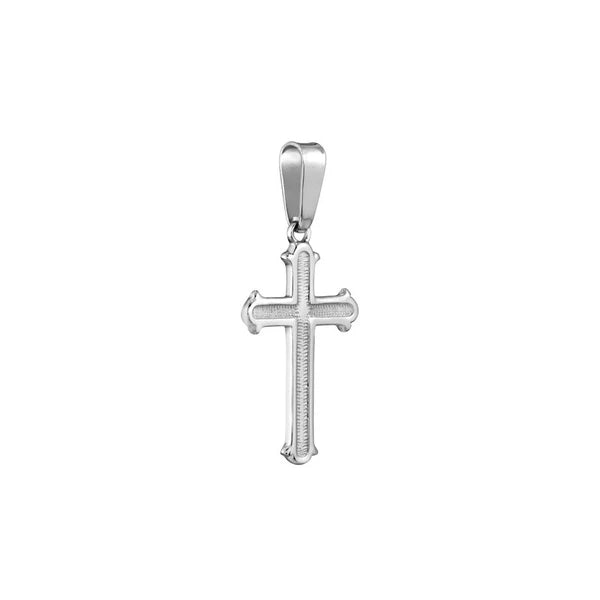 SS Debossed Cross Pendant