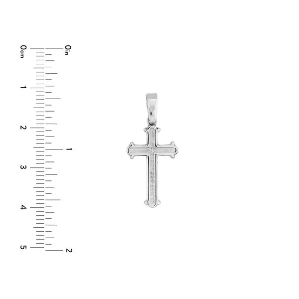 SS Debossed Cross Pendant