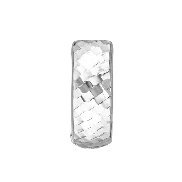 Sterling Silver Diamond Cut Hoops