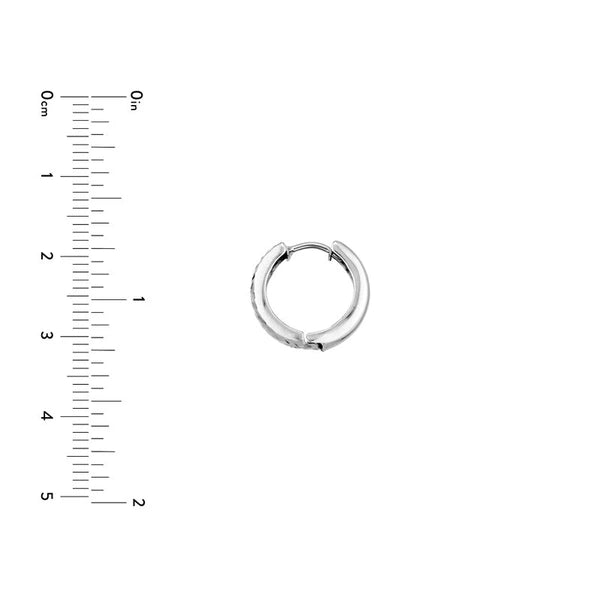 Sterling Silver Diamond Cut Hoops