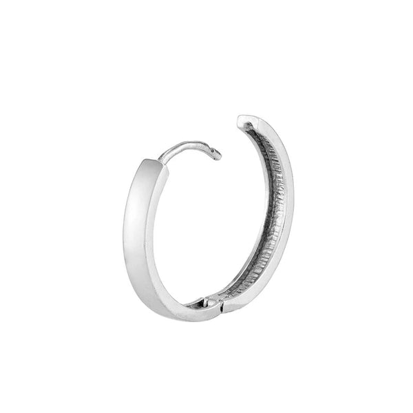 Sterling Silver Thin Shiny Hoops
