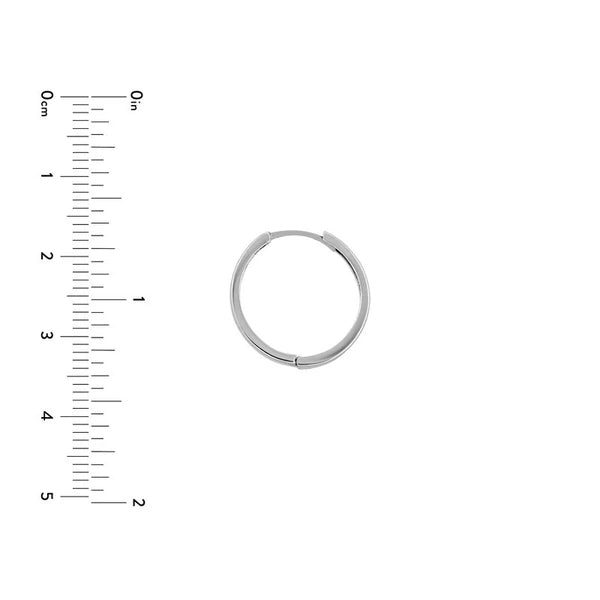 Sterling Silver Thin Shiny Hoops