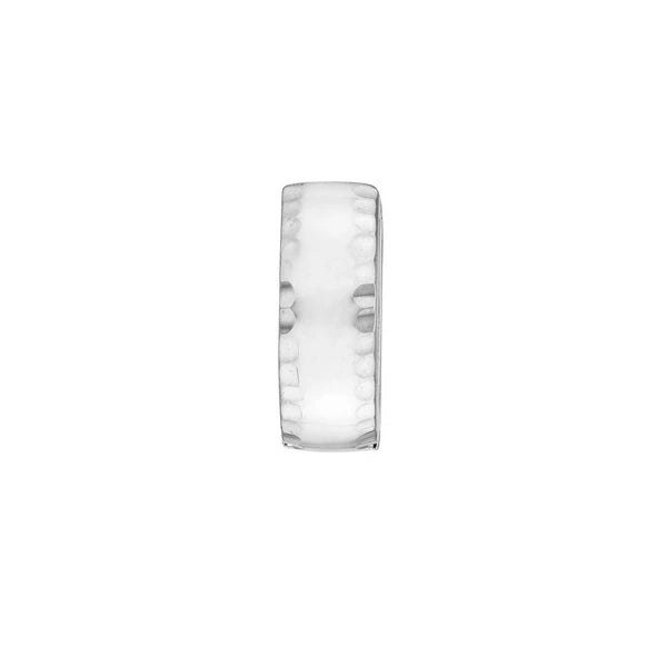 Sterling Silver Reflective Hoop Earrings