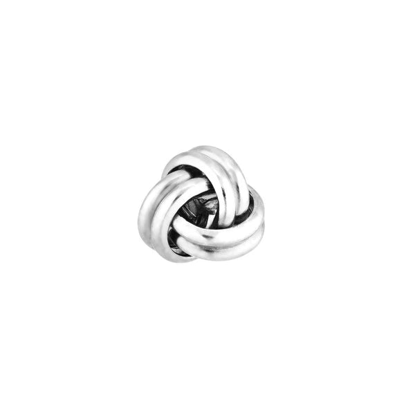 Sterling Silver Large Love Knot Stud Earrings on Post Back