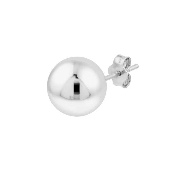 Sterling Silver 10mm Polished Ball Stud Earrings