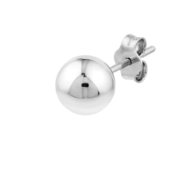 Sterling Silver 7mm Polished Ball Stud Earrings
