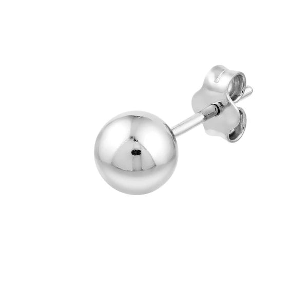 Sterling Silver 6mm Polished Ball Stud Earrings