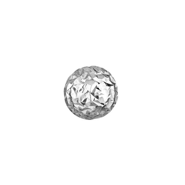 Sterling Silver 7mm Diamond-Cut Ball Stud Earrings