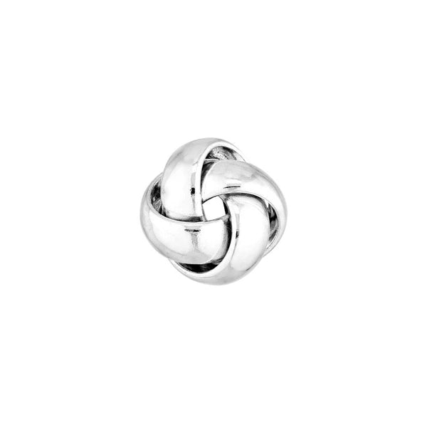 Sterling Silver 4 Loop Love Knot Post Earrings