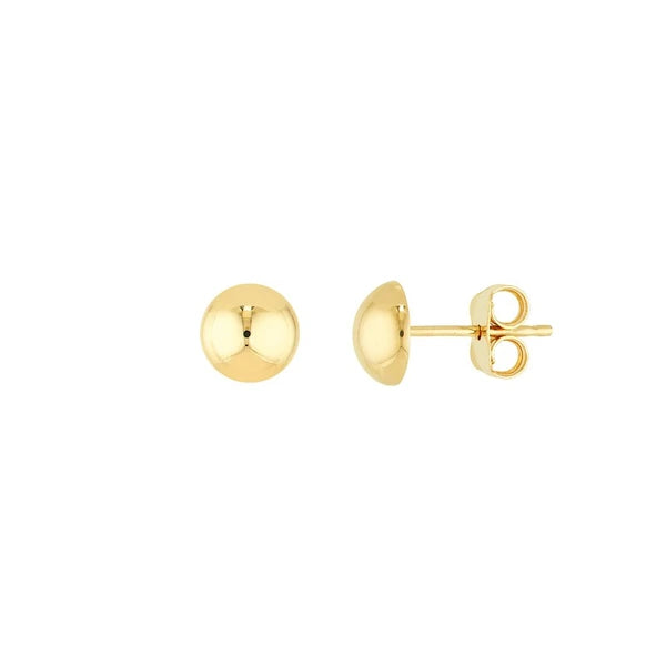 Mini Dome Stud Earrings on Post Back