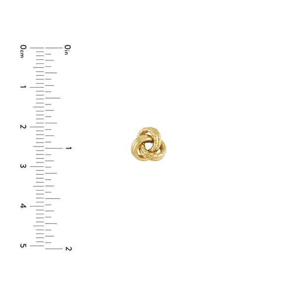 3 Loop Texutred Love Knot Earrings