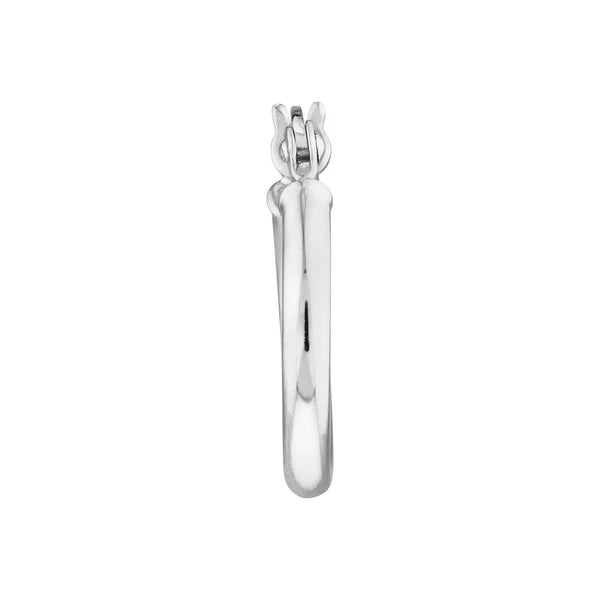 Sterling Silver 2mm x 15mm Polished Hoop Earrings