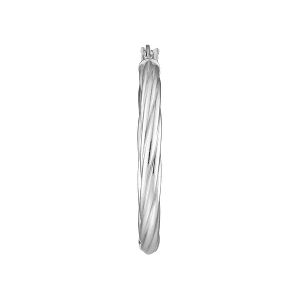 30mm High Polished Basic Twist Hoops