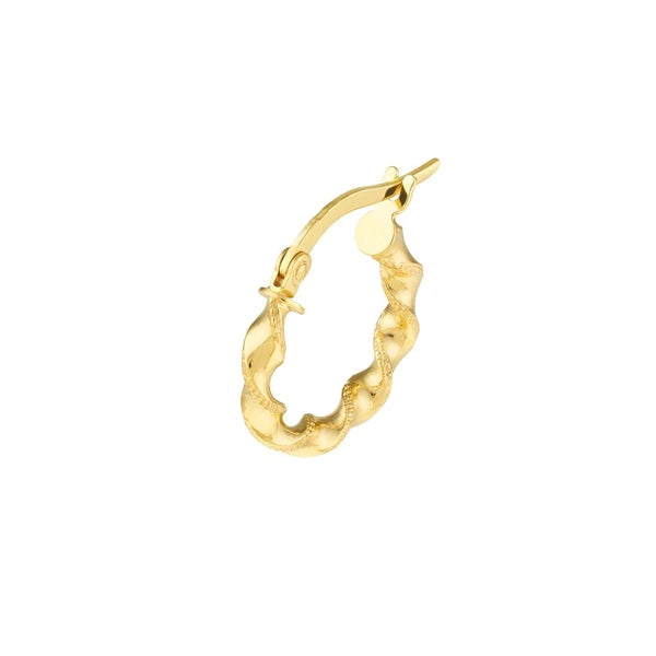 Twisted Mini Hoop Earrings
