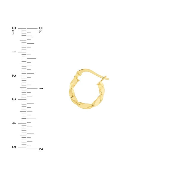 Twisted Mini Hoop Earrings