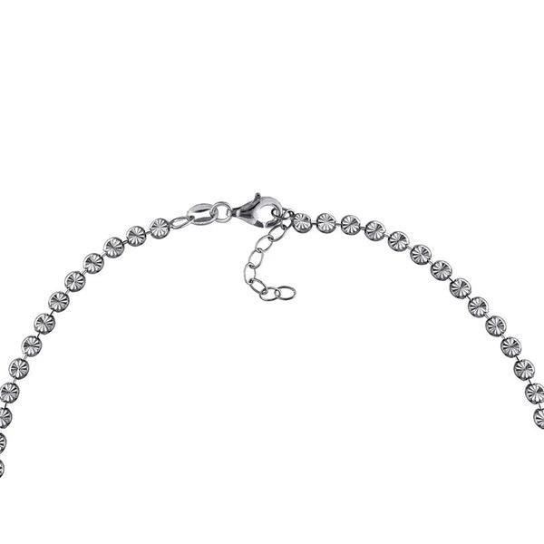 SS 3.5mm D/C Bead Adjustable Bracelet
