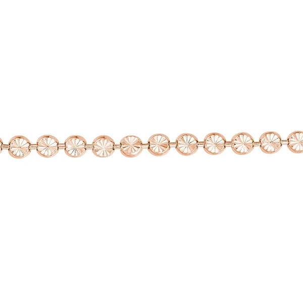 SS 3.5mm D/C Bead Adjustable Bracelet