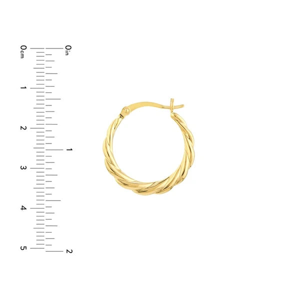 Twisted Hoop Earrings