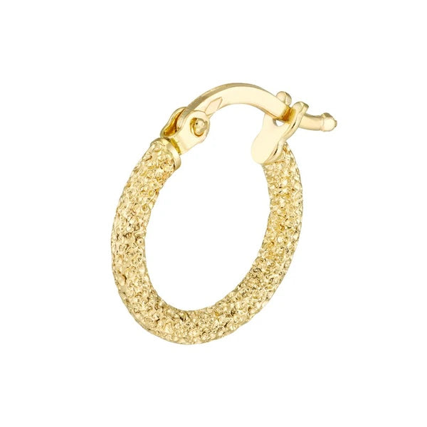 Stardust Textured Mini Hoop Earrings