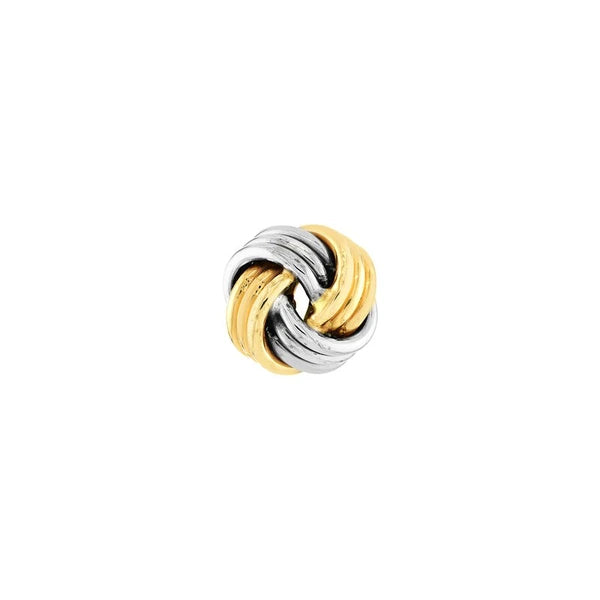 Triple Tube Love Knot Stud Earrings
