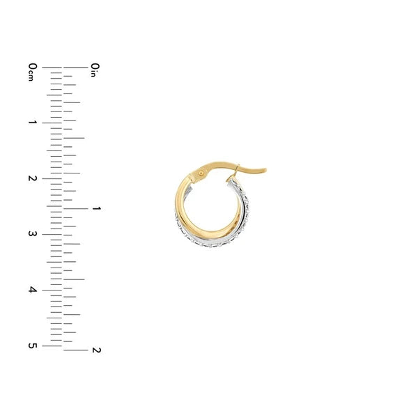CZ Curved Mini Hoop Earrings