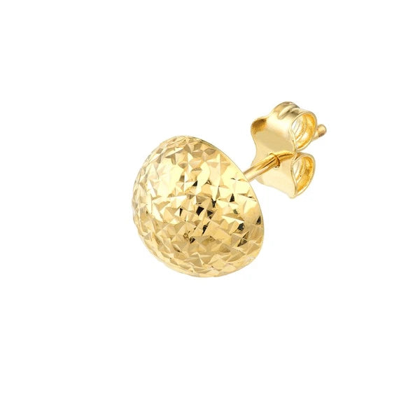 D/C Dome Stud Earrings on Post Back