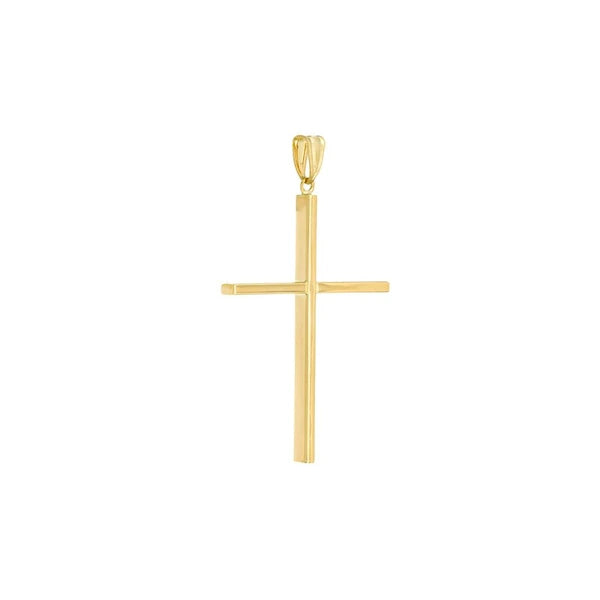Large Polished Cross Pendant