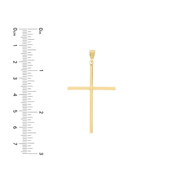 Large Polished Cross Pendant