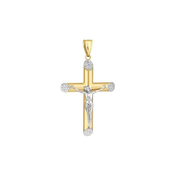 Round Tube Cross w/Crucifix and Slant DC Ends