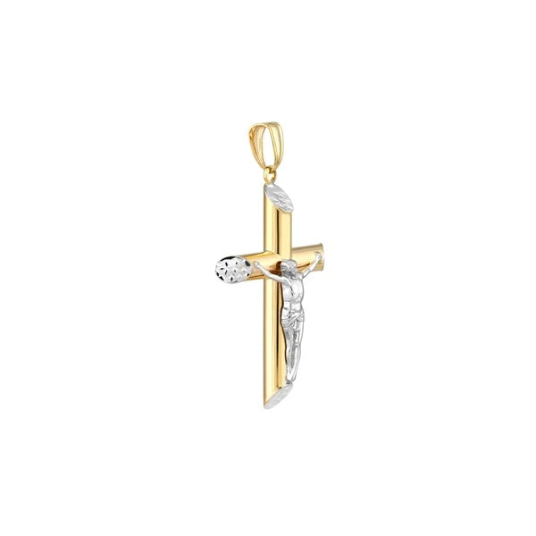 Round Tube Cross w/Crucifix and Slant DC Ends