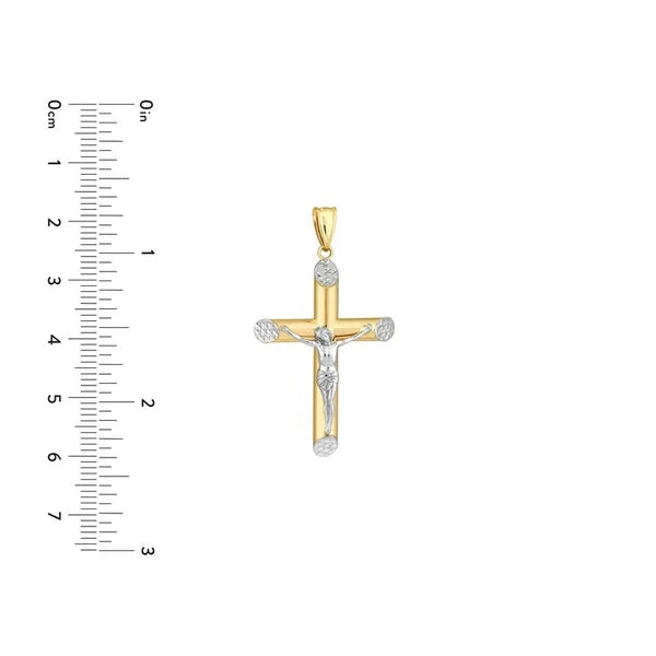 Round Tube Cross w/Crucifix and Slant DC Ends