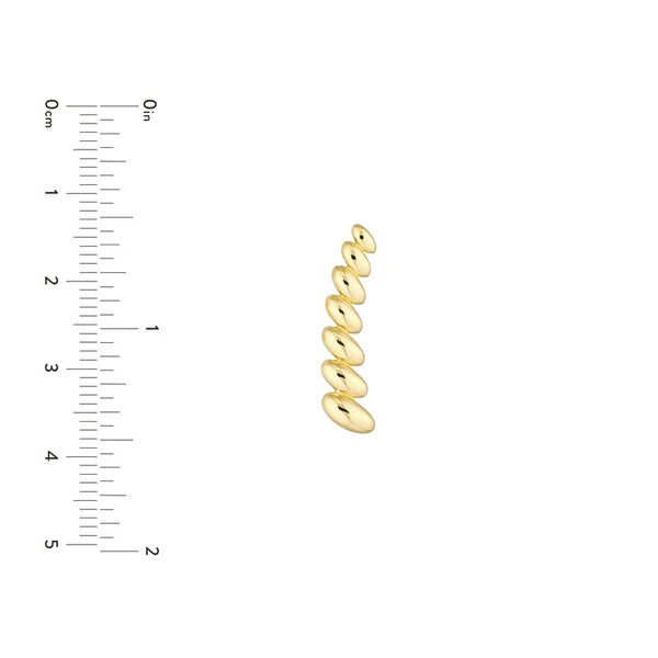Graduated Oval Climber Earrings