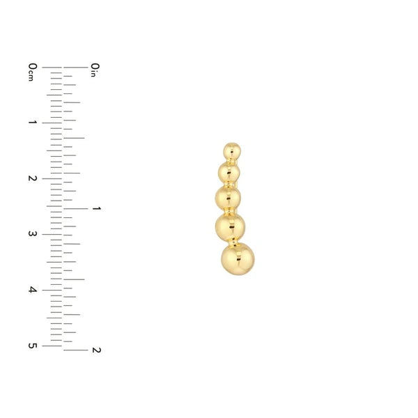 Graduated Bead Climber Earrings