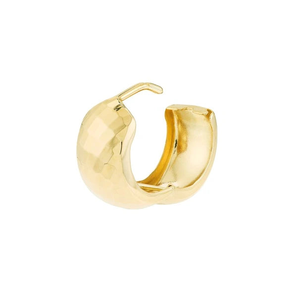 Textured Wide Hoop Earrings