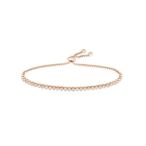 2.0mm Cz Small Adj Tennis Bracelet