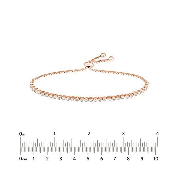 2.0mm Cz Small Adj Tennis Bracelet